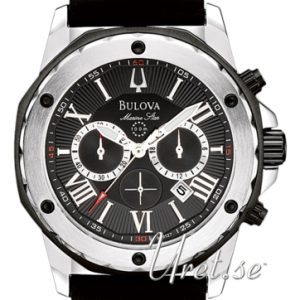 Bulova Herrklocka 98B127 Marine Star Svart/Gummi Ø44 mm