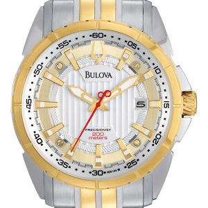 Bulova Herrklocka 98B169 Campton Silverfärgad/Gulguldtonat stål