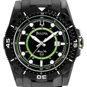 Bulova Herrklocka 98B178 Sport Svart/Stål Ø46 mm