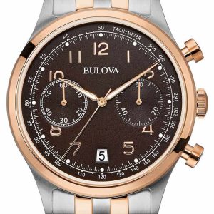 Bulova Herrklocka 98B248 Bracelet Brun/Stål Ø43 mm