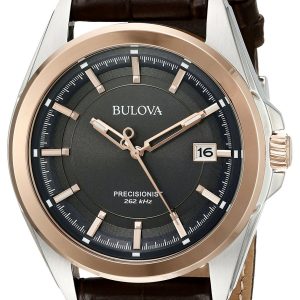 Bulova Herrklocka 98B267 Dress Grå/Läder Ø43 mm