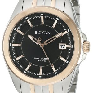 Bulova Herrklocka 98B268 Dress Svart/Roséguldstonat stål Ø42 mm