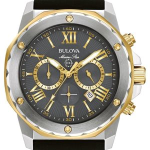 Bulova Herrklocka 98B277 Marine Star Grå/Gummi Ø44 mm