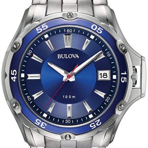 Bulova Herrklocka 98B297 Classic Blå/Stål Ø45 mm