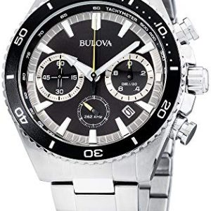 Bulova Herrklocka 98B298 Bracelet Svart/Stål Ø45 mm