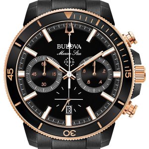 Bulova Herrklocka 98B302 Svart/Stål Ø45 mm