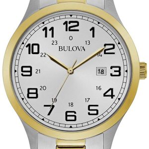 Bulova Herrklocka 98B304 Dress Silverfärgad/Gulguldtonat stål Ø42