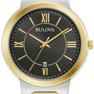 Bulova Herrklocka 98B368 Classic Svart/Gulguldtonat stål Ø41 mm