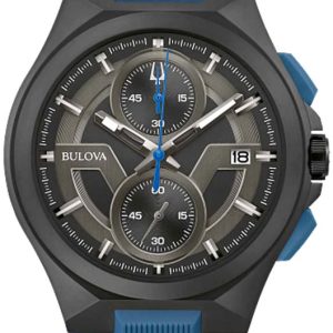 Bulova Herrklocka 98B380 Maquina Grå/Gummi Ø46 mm