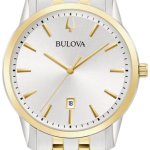 Bulova Herrklocka 98B385 Sutton Silverfärgad/Gulguldtonat stål Ø40