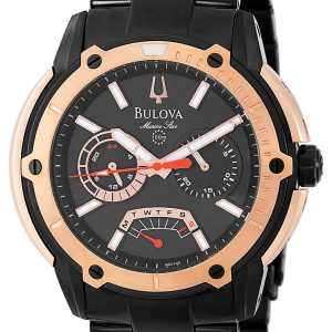 Bulova Herrklocka 98C106 Marine Star Svart/Stål Ø47 mm