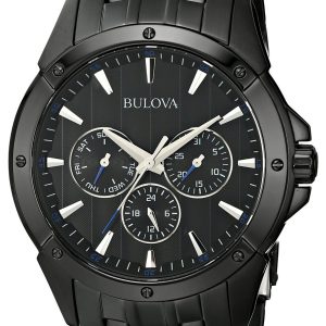 Bulova Herrklocka 98C121 Svart/Stål Ø43 mm