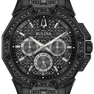 Bulova Herrklocka 98C134 Svart/Stål Ø41.5 mm