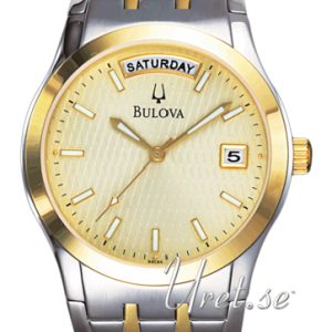 Bulova Herrklocka 98C60 Dress Champagnefärgad/Gulguldtonat stål