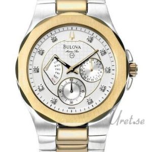 Bulova Herrklocka 98D006 Marine Star Herr Vit/Stål Ø40 mm