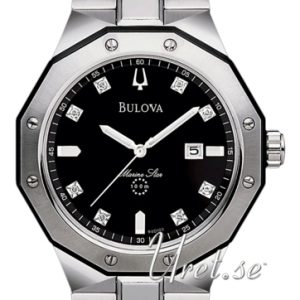 Bulova Herrklocka 98D103 Marine Star Svart/Stål Ø44 mm