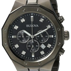 Bulova Herrklocka 98D142 Svart/Stål Ø44 mm