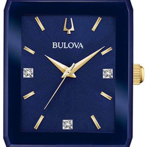 Bulova Herrklocka 98D154 Blå/Gulguldtonat stål