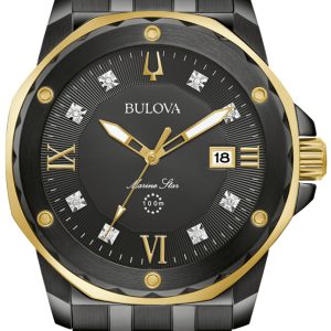 Bulova Herrklocka 98D176 Marine Star Svart/Stål Ø44 mm