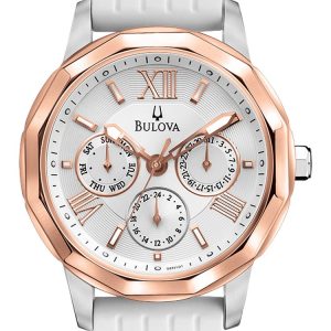 Bulova Sport Damklocka 98N101 Silverfärgad/Gummi Ø38 mm