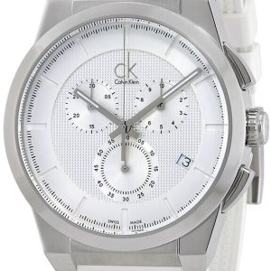 Calvin Klein Dart Herrklocka K2S371L6 Silverfärgad/Gummi Ø45 mm