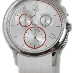 Calvin Klein Drive Herrklocka K1V27938 Vit/Gummi Ø44 mm