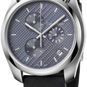 Calvin Klein Herrklocka K6Z371C4 Grå/Läder Ø44 mm