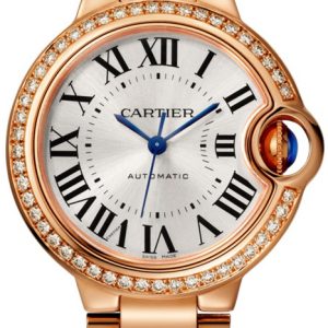 Cartier Ballon Bleu Damklocka WJBB0036 Silverfärgad/18 karat