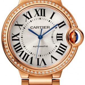 Cartier Ballon Bleu Damklocka WJBB0037 Silverfärgad/18 karat