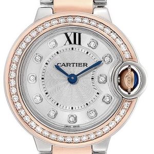 Cartier Ballon Bleu De Cartier Damklocka WE902076 Silverfärgad/18