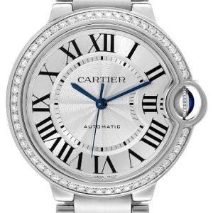 Cartier Ballon Blue Damklocka W4BB0017 Silverfärgad/Stål Ø36 mm