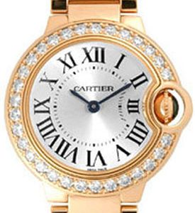 Cartier Ballon Blue Damklocka WJBB0015 Silverfärgad/18 karat