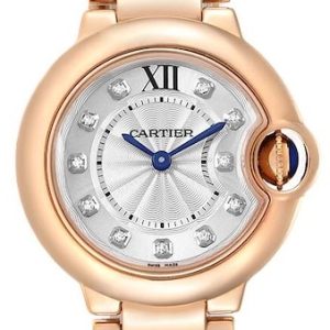 Cartier Ballon Blue Damklocka WJBB0016 Silverfärgad/18 karat