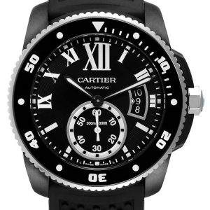 Cartier Calibre De Cartier Herrklocka WSCA0006 Svart/Gummi Ø42 mm