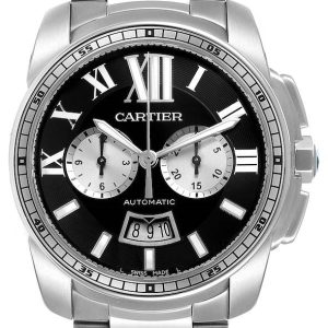 Cartier Calibre de Cartier Herrklocka W7100061 Svart/Stål Ø42 mm