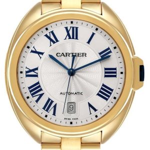 Cartier Cle De Cartier Damklocka WGCL0003 Silverfärgad/18 karat gult