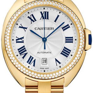 Cartier Cle De Cartier Damklocka WJCL0010 Silverfärgad/18 karat gult