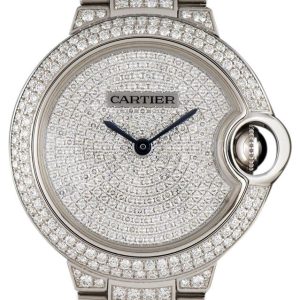 Cartier Damklocka HPI00562 Ballon Bleu Diamantinfattad/18 karat vitt