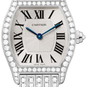 Cartier Damklocka HPI00778 Tortue Silverfärgad/18 karat vitt guld