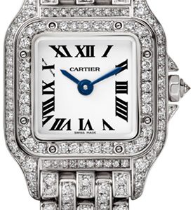 Cartier Damklocka HPI01325 Panthere De Vit/18 karat vitt guld