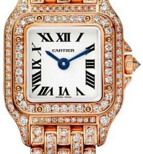 Cartier Damklocka HPI01326 Panthere De Vit/18 karat roséguld