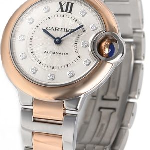 Cartier Damklocka W3BB0006 Ballon Blue Silverfärgad/18 karat