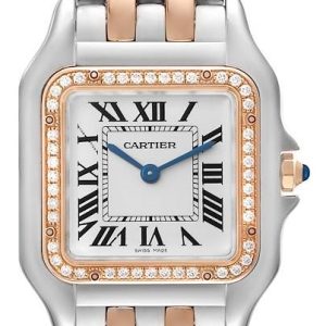 Cartier Damklocka W3PN0007 Panthere De Silverfärgad/18 karat