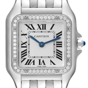 Cartier Damklocka W4PN0008 Panthere De Silverfärgad/Stål