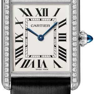 Cartier Damklocka W4TA0017 Tank Must de Silverfärgad/Satin