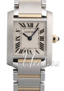 Cartier Damklocka W51007Q4 Tank Francaise Small Silverfärgad/Stål