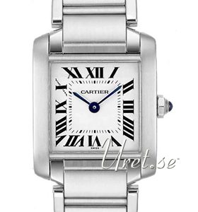 Cartier Damklocka W51008Q3 Tank Francaise Small Silverfärgad/Stål