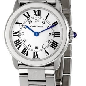 Cartier Damklocka W6701004 Ronde Solo Silverfärgad/Stål Ø29.5 mm