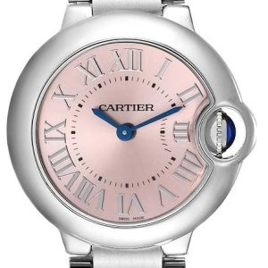 Cartier Damklocka W6920038 Ballon Blue Rosa/Stål Ø28 mm