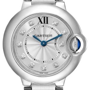 Cartier Damklocka WE902073 Ballon Blue Silverfärgad/Stål Ø28 mm